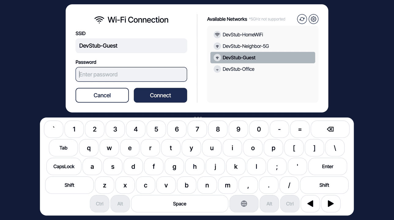 Connecting to Wi-Fi