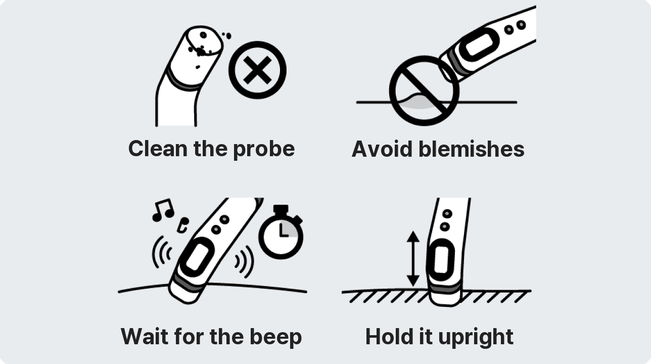 Cautions for elasticity measurement