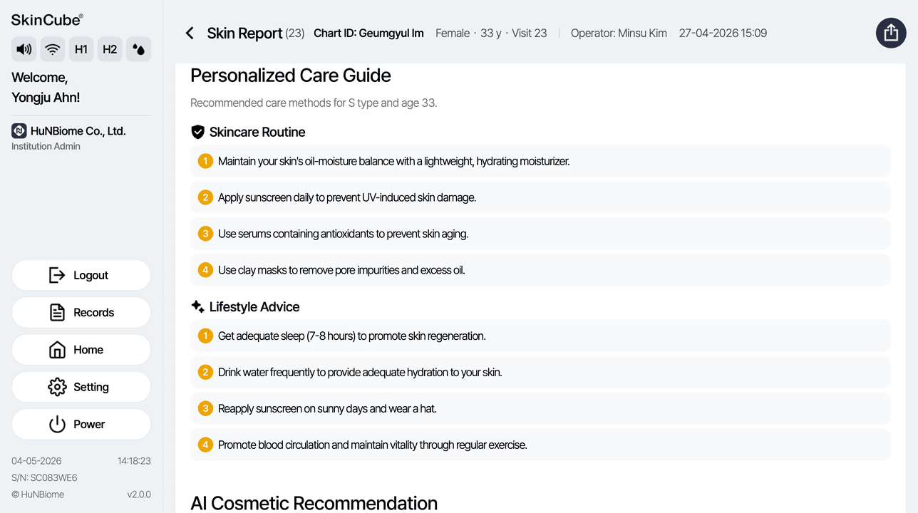 Personalized care guide