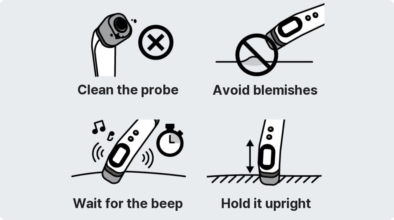 Cautions for tone measurement